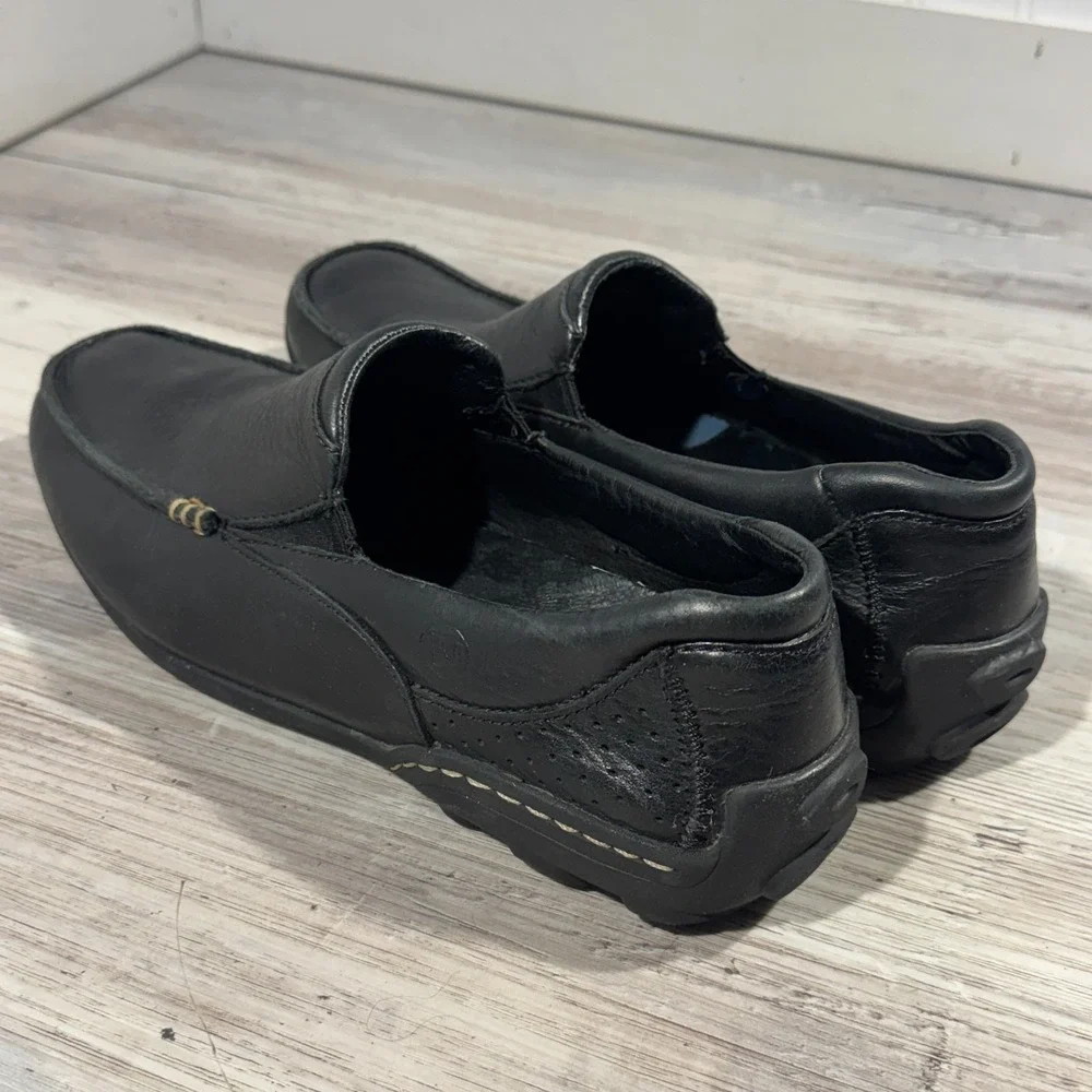 Merrell Mens SIZE 9.5 Rally Moc J38509 Black Leather‎ Driving Loafers